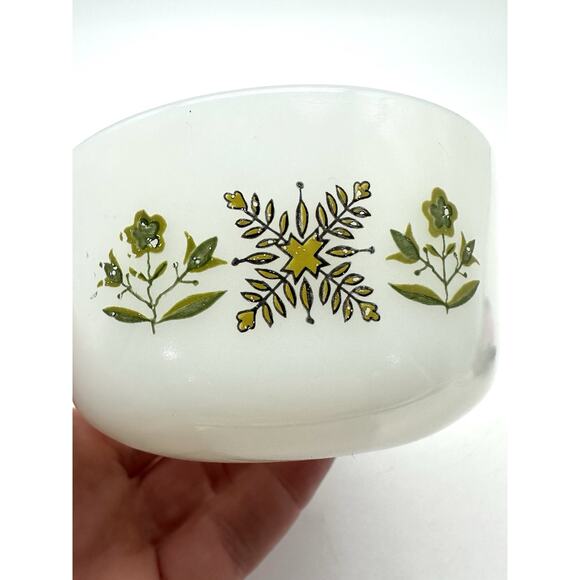 Fire King Ovenware Meadow Green Custard dish 6oz Anchor Hocking 1967-1977 - Picture 5 of 8